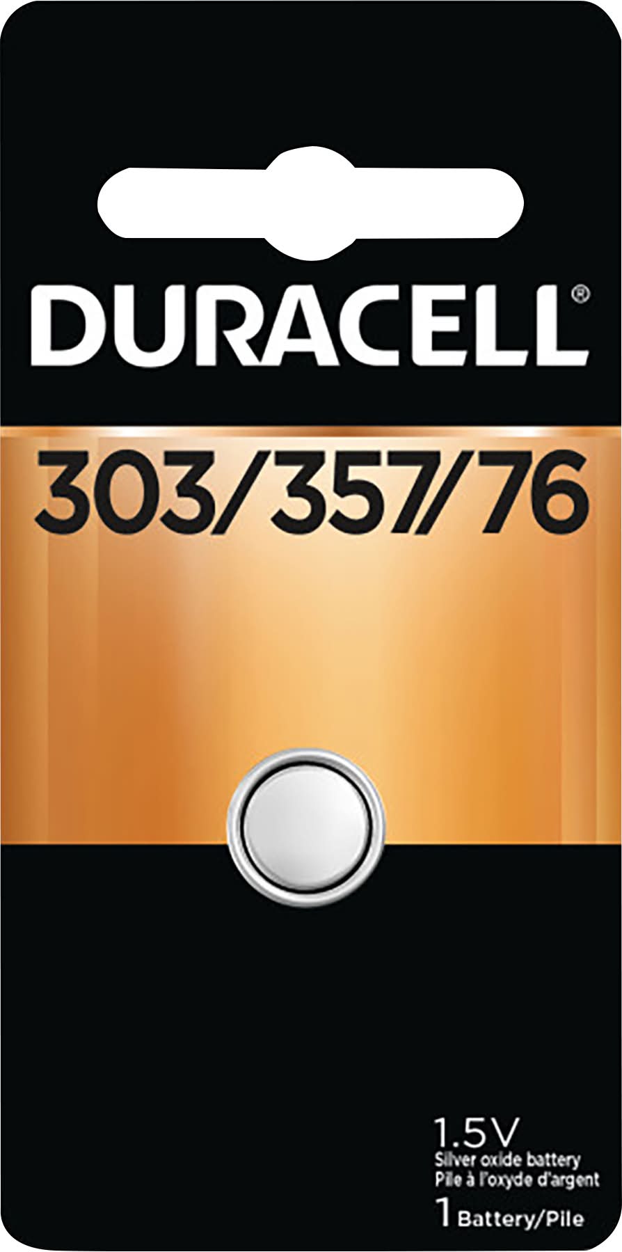 Duracell 303/357/76 Silver Oxide Battery (1.6 oz)