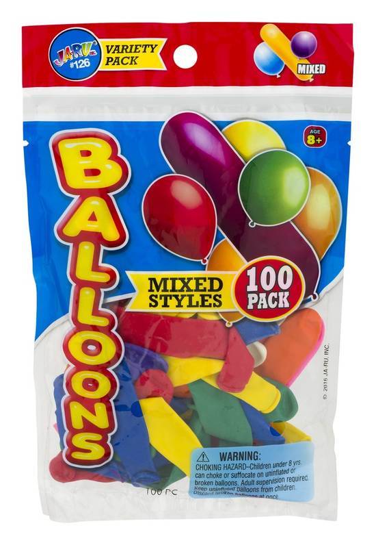 Ja-Ru Mixed Balloons (100 ct)
