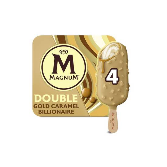 Glace bâtonnet double caramel enrobé de chocolat Magnum 284g