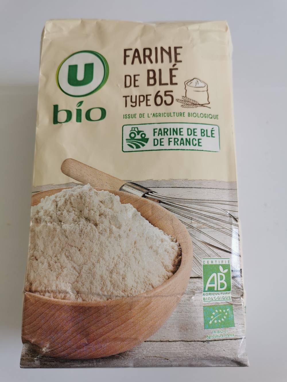 Les Produits U - Farine de blé t65 (1kg)