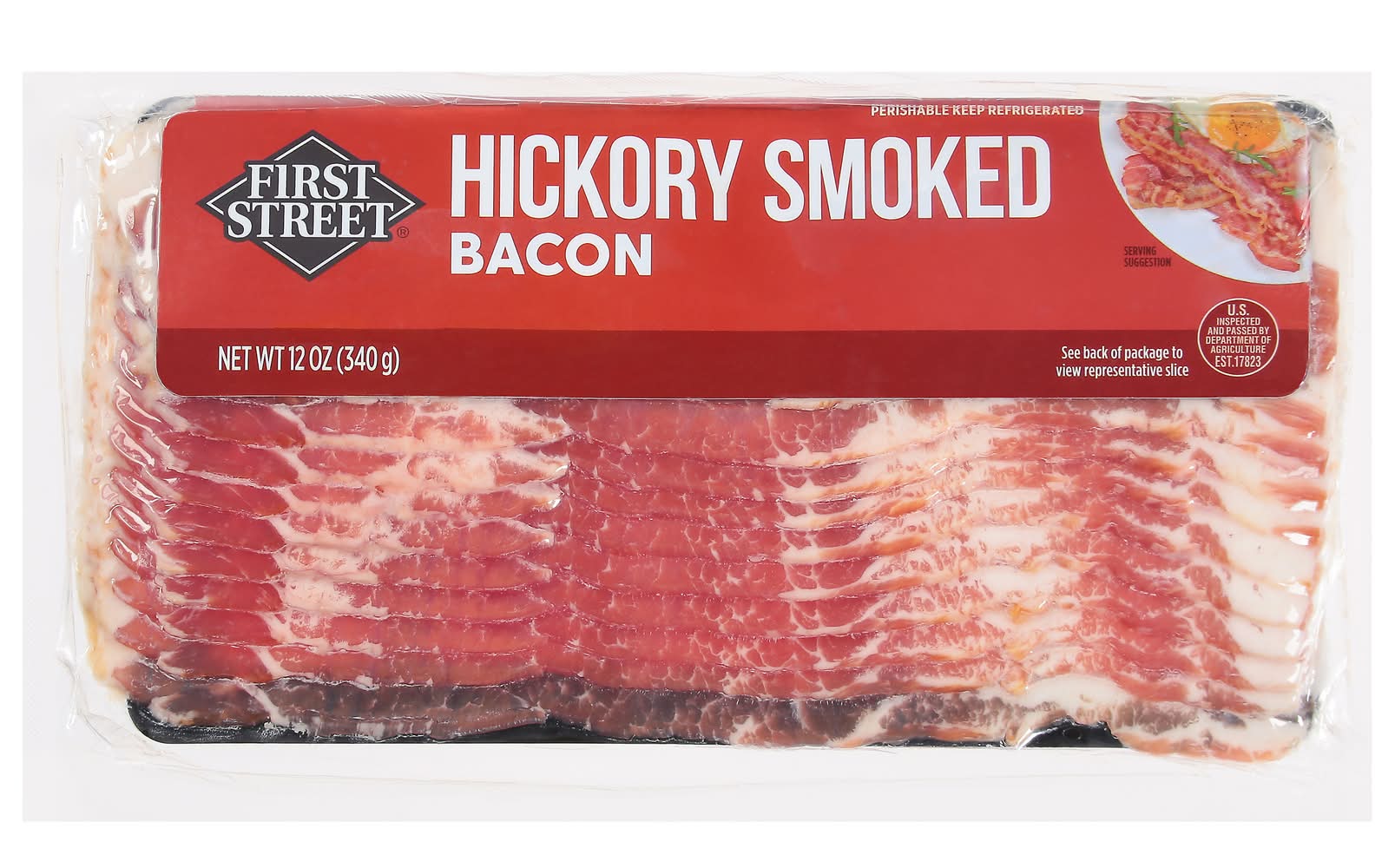 First Street Hickory Smoked Bacon (12 oz)