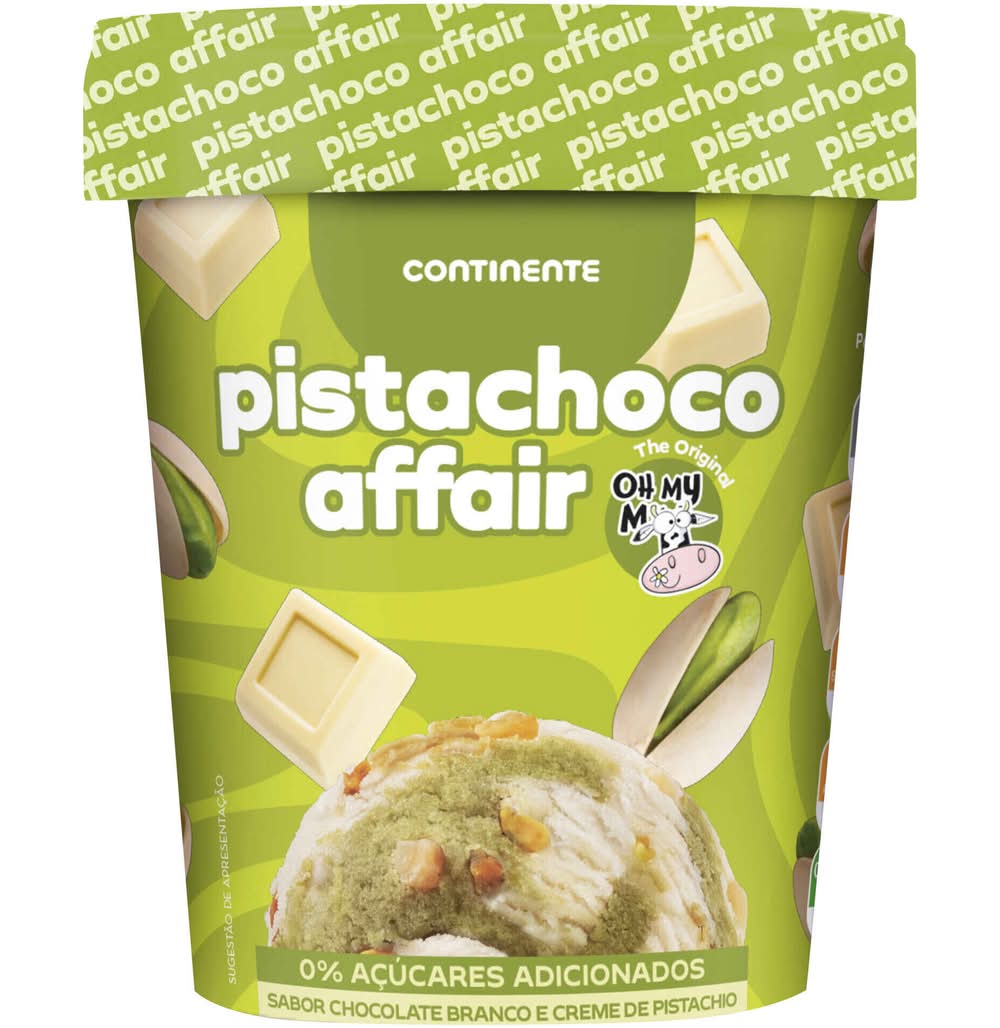Gelado Chocolate Branco e Pistácio Continente (emb. 500 ml)