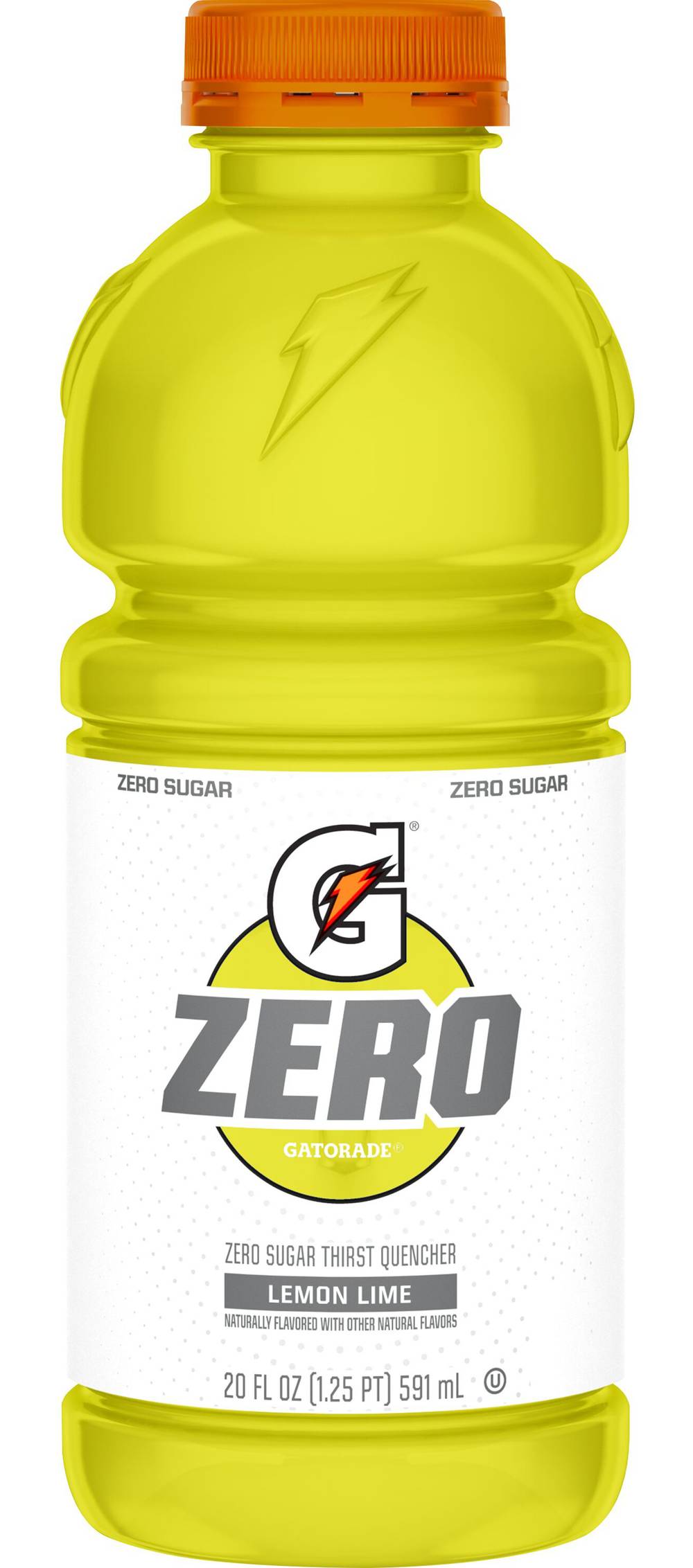 Gatorade Zero Sugar Thirst Quencher, Lemon-Lime (20 fl oz)