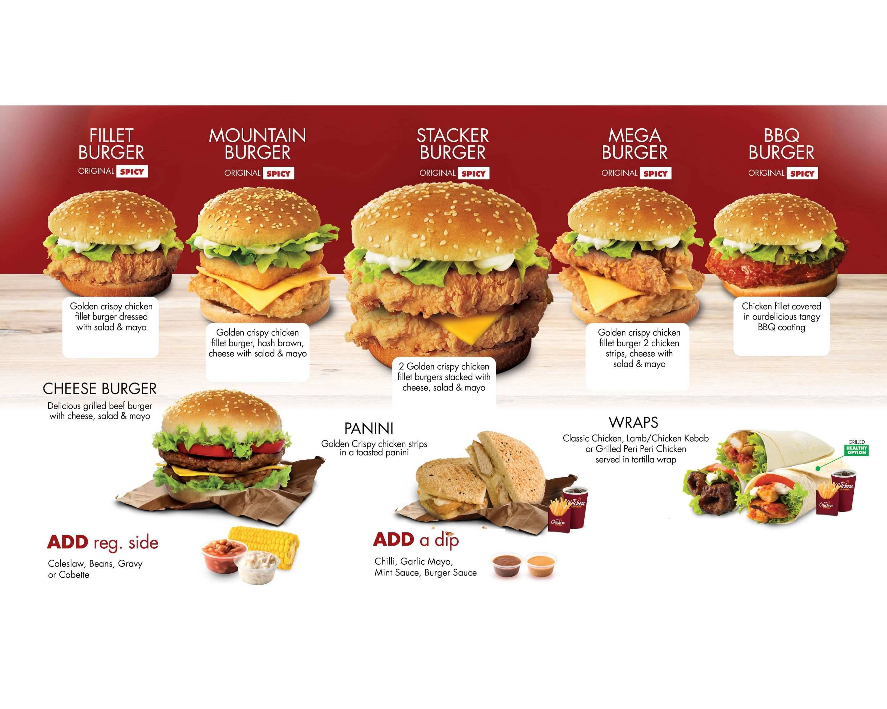 My Chicken Express Menu Deals & Prices - Rotherham Delivery - Order