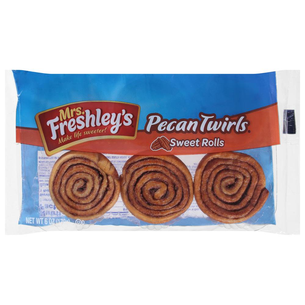 Mrs. Freshley's Twirls Pecan Sweet Rolls