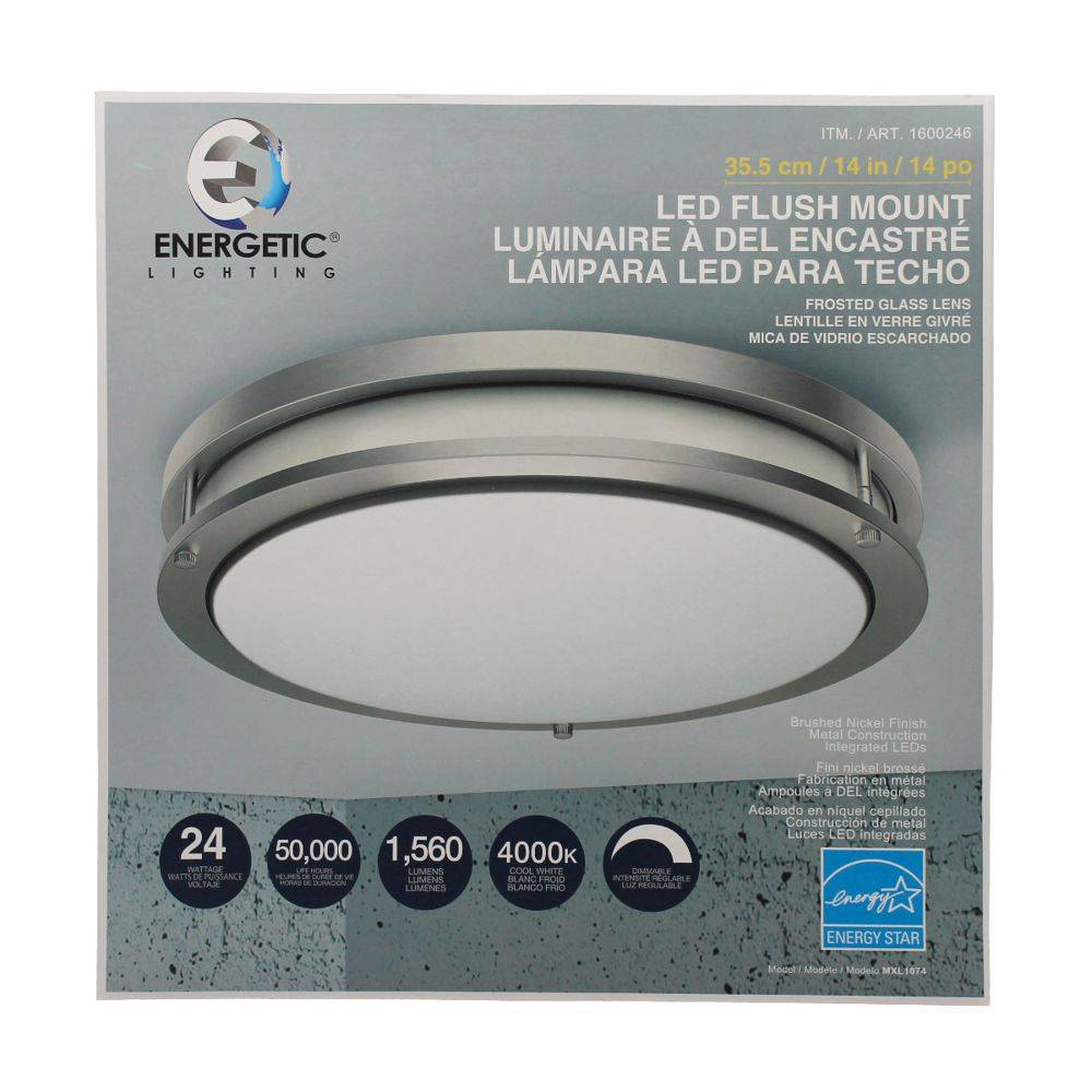 Energetic lighting lámpara led para techo 24w (caja 1 pieza)
