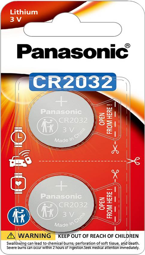 ＣＲ﹘２０３２鋰鈕扣電池２入