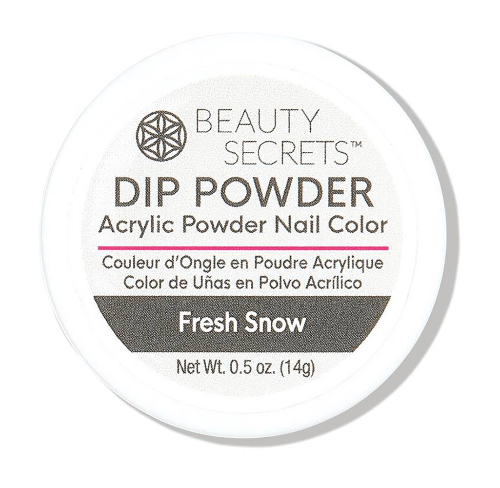 Beauty Secrets Acrylic Nail Dip Powder, Fresh Snow (0.5 oz)