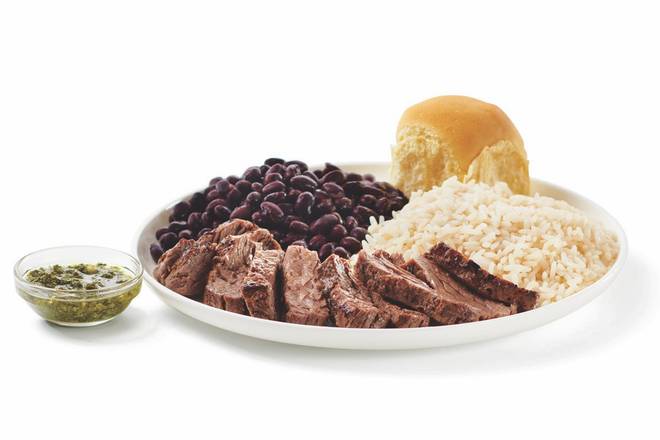 Churrasco Steak - With Rice and Beans