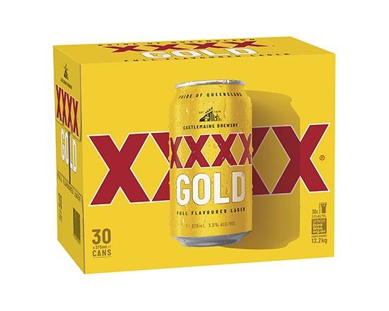 XXXX Gold Block Can 30x375mL