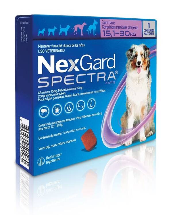 Nexgard Spectra 15.1kg - 30kg 1 Comprimido Masticable