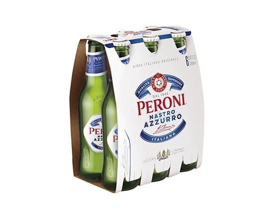 Peroni Nastro Azzurro Bottle 6x330mL