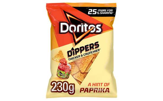 Doritos Dippers Hint of Paprika Sharing Tortilla Chips 230g
