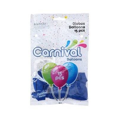 Carnival globo azul #12 (bolsa 15 unids)