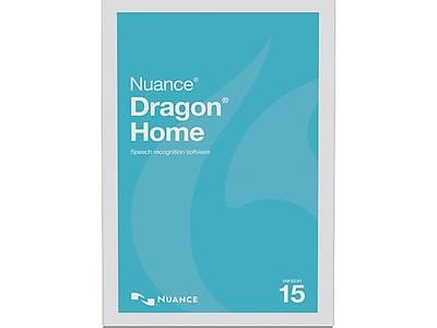 Nuance Dragon Home Version 15 for 1 User, Windows, DVD/Download (DC09A-GG4-15.0)