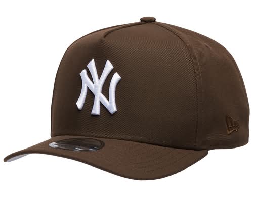 New Era Mens Yankees 9Fifty A Frame World Series Cap - Walnut/White Size NS