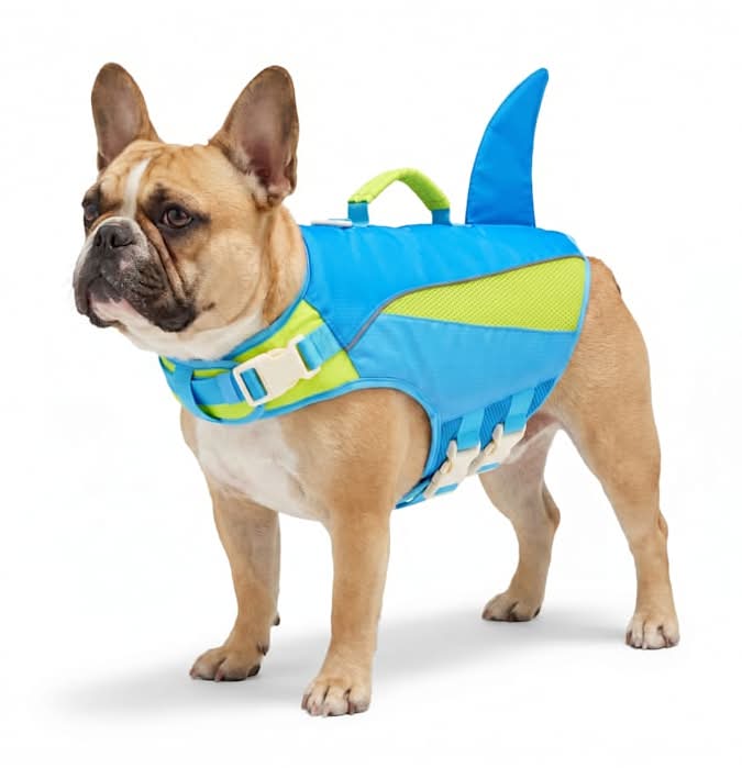 YOULY Dog Flotation Vest with Shark Fin, X-Large