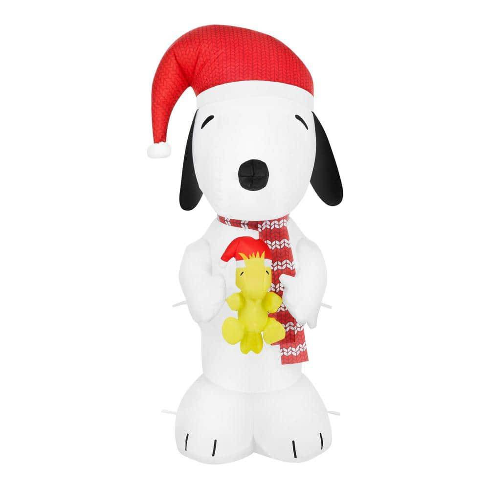 3.5 Ft. Led Snoopy With Woodstock Christmas Airblown® Inflatable