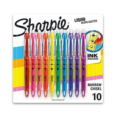 Sharpie Liquid Accent Pen-Style Highlighters Assorted Colors (10 ct)
