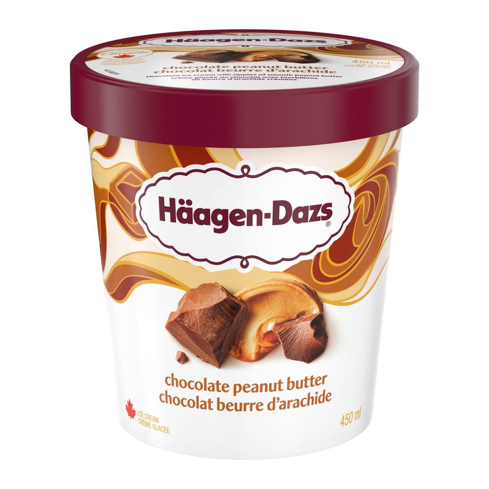 Häagen-Dazs Ice Cream, Chocolate - Peanut Butter (450 ml)