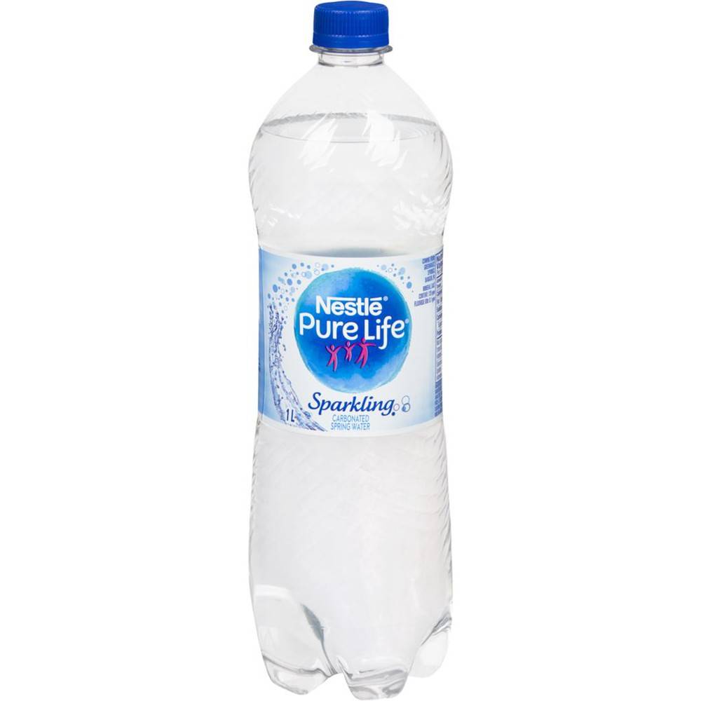 Nestlé pure life eau gazéifiée pétillante, pure life (1l) - pure life sparkling natural spring water (1 l)