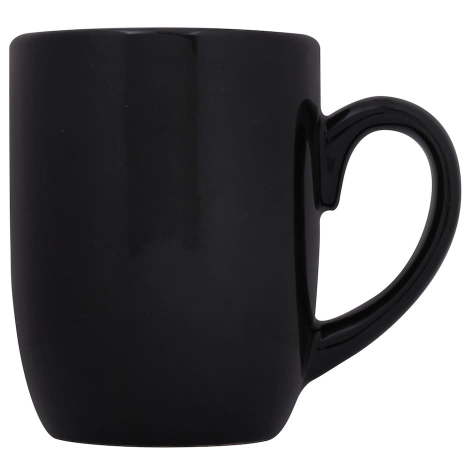 Royal Norfolk Classic Stoneware Mugs, Black