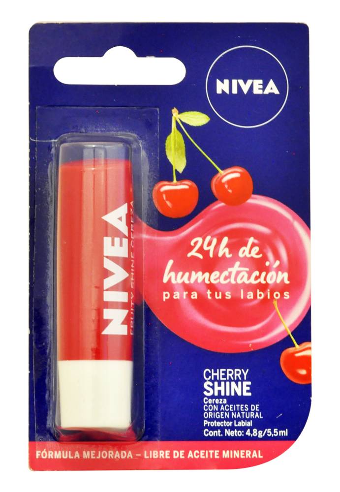 Nivea PROTEC LABIAL 24H HUMEC CHERR*4.8G