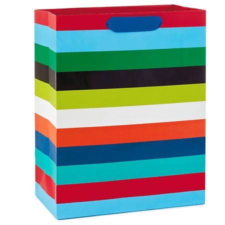 Hallmark Large Gift Bag, Colorful Stripes