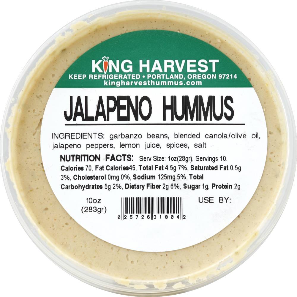 King Harvest Jalapeno Hummus (10 oz)