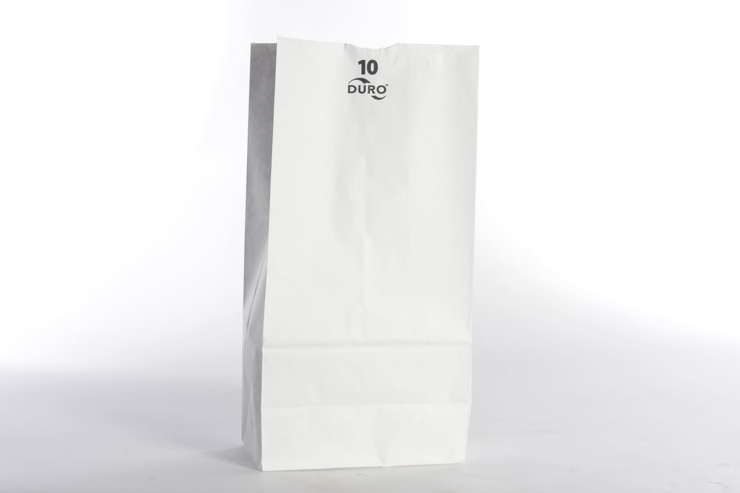 Duro Bag Grocery Paper Bags 10 lb, 7x4.38x13.75 in, White (500 ct)