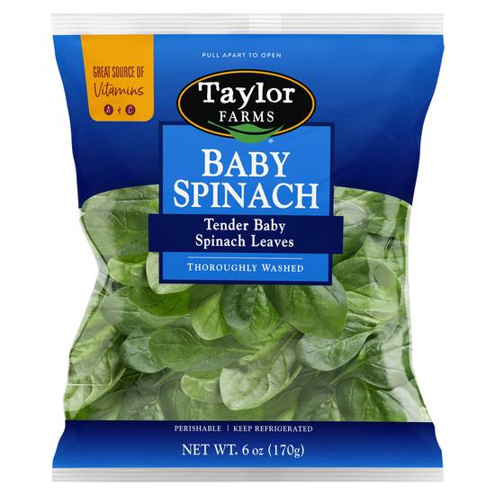 Taylor Farms Tender Baby Spinach Leaves (6 oz)