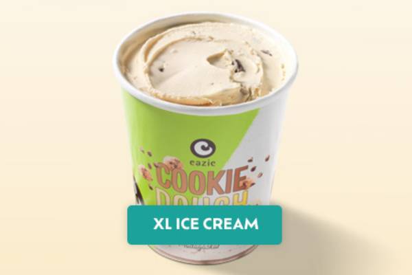 Eazie ice cream Cookie Dough (XL - 420ml) (vegetarisch)