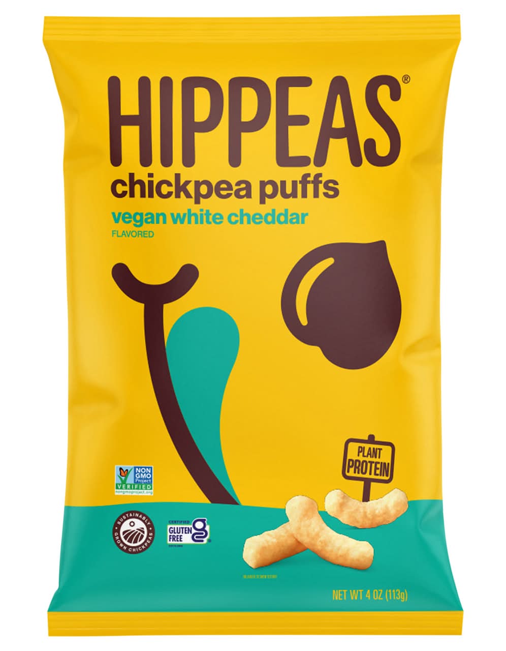 Hippeas Chickpea Puffs, Vegan White Cheddar Flavored