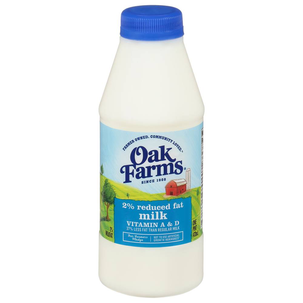 Oak Farms 2% Reduced Fat Milk (1 pint)