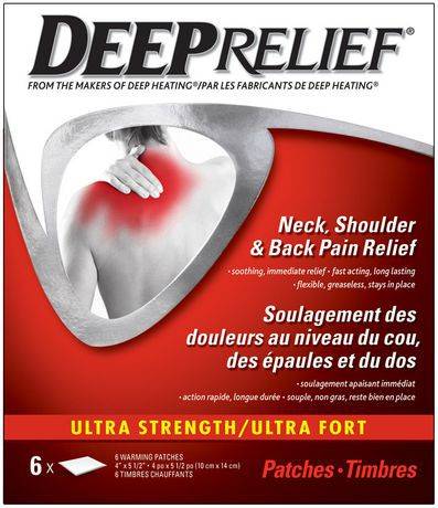 Deep Relief Ultra Strength Neck Shoulder & Back Pain Relief Patch (70 g)