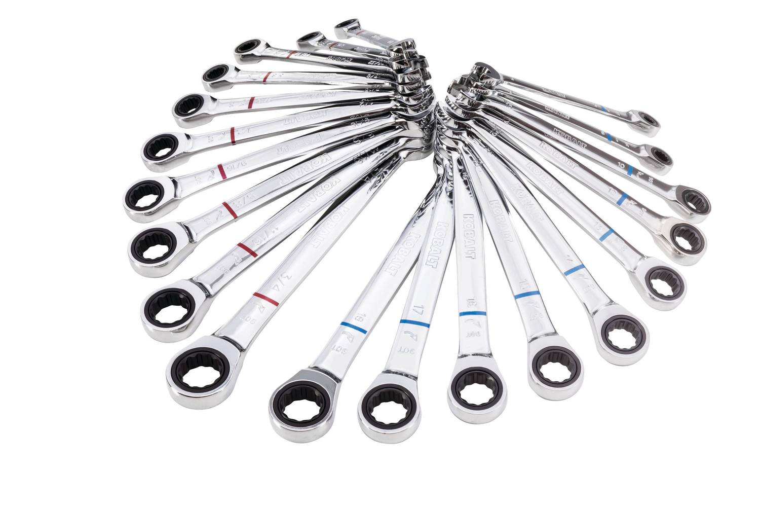 Kobalt 20-Piece Set Standard (SAE) and Metric Ratchet Wrench | 81730