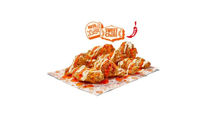 8 Alitas Sweet Chili & Mayo Lima-Limón
