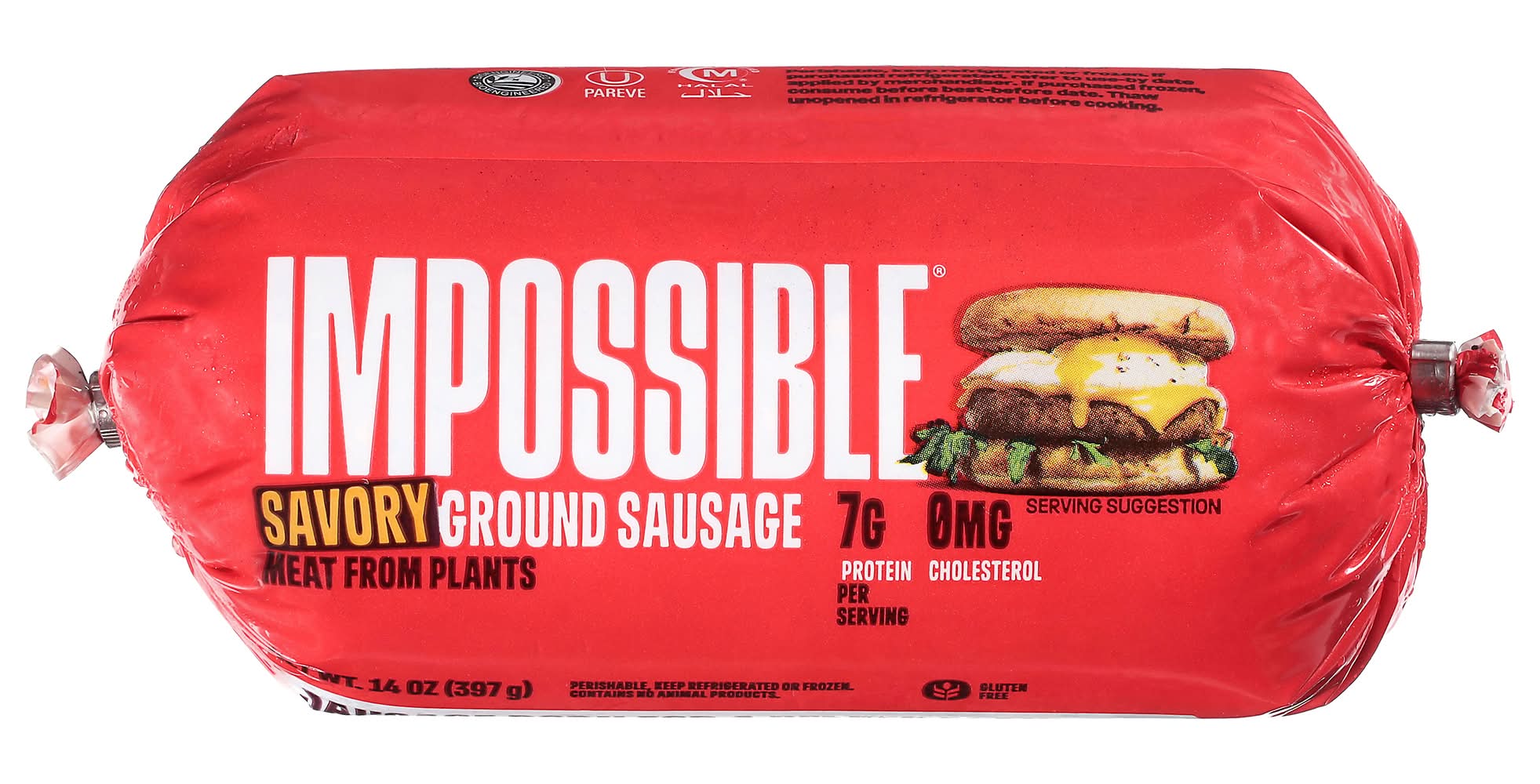 Impossible Savory Sausage Shrinkwrapped (14 oz)