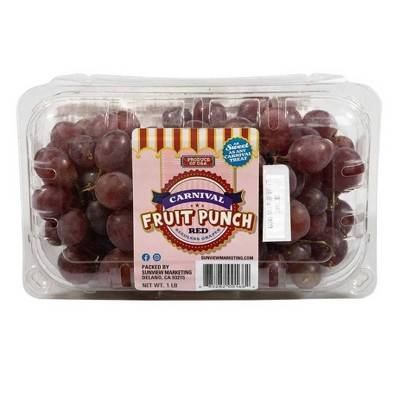 Sunview Fruit Punch Red Seedless Grapes - 1lb