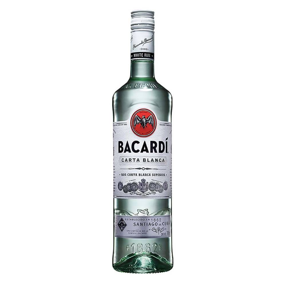 Bacardí ron carta blanca superior (750 ml)