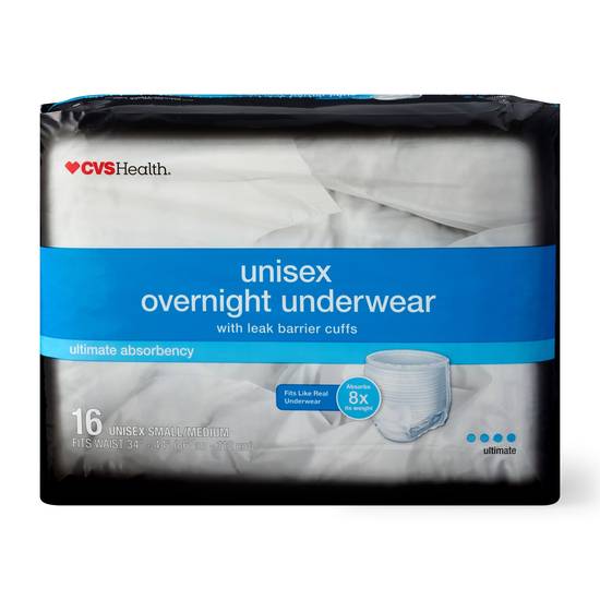 CVS Health Adult Underwear Overnight Absorbancy, Small/Medium