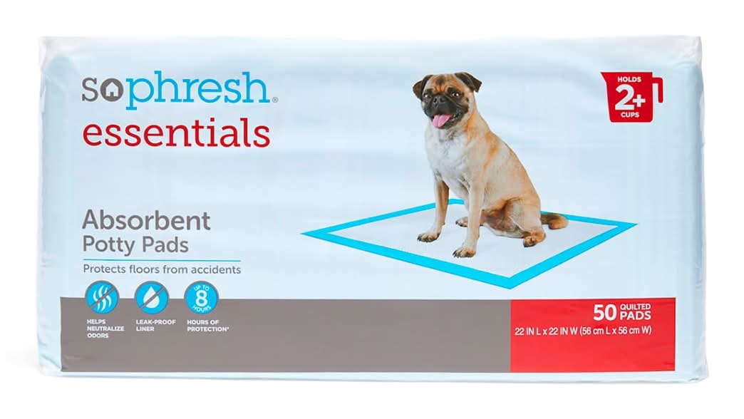Sophresh · Essentials tapetes absorbentes para perros, 56x56 cm (50 un)