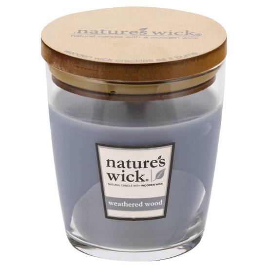 Nature's Wick Weathered Woods Candle