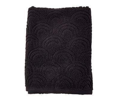 Wild Sedona Onyx Scallop-Texture Bath Towel