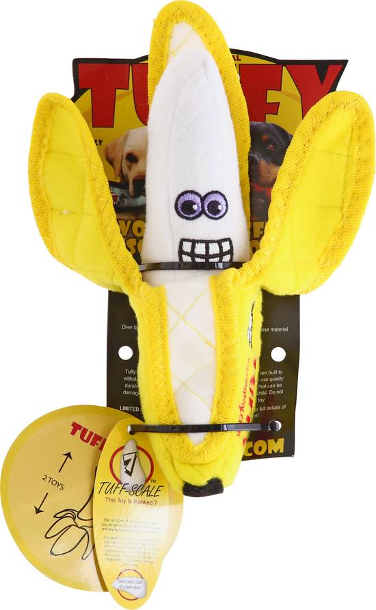 Tuffy Banana Tuff-Scale 7 Dog Toy