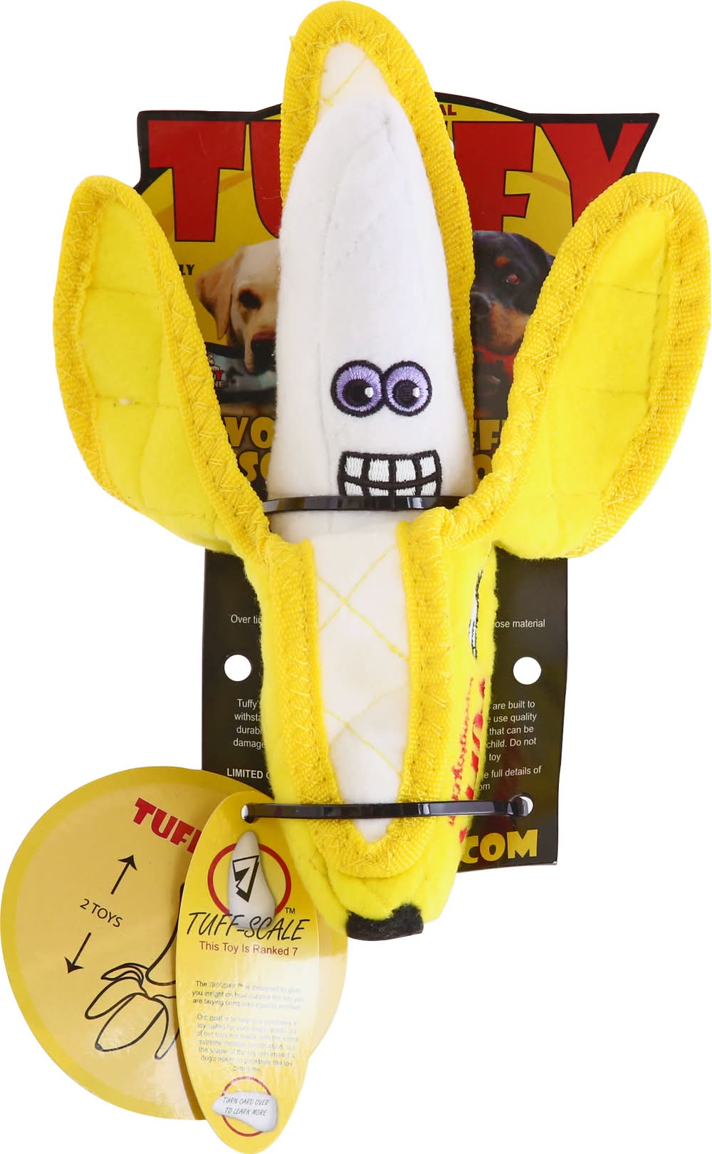 Tuffy Banana Tuff-Scale 7 Dog Toy (2.9 oz)