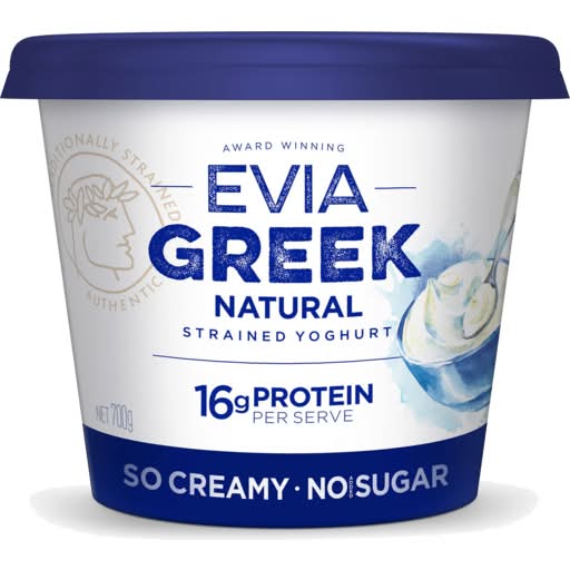 Evia Natural Yoghurt No Added Sugar (700g)