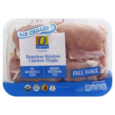 O Organics Organic Boneless Skinless Chicken Thighs - 1.50 Lb