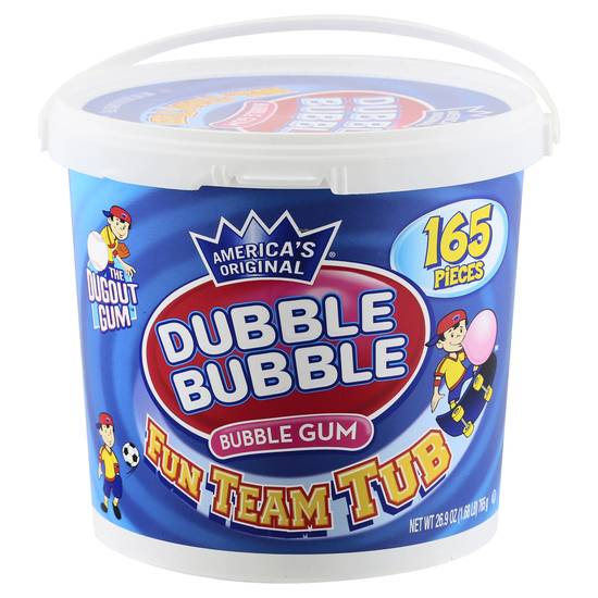 Dubble Bubble Fun Team Tub Gum (165 ct)