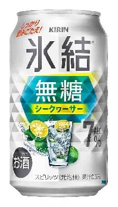 401601：キリン 氷結 無糖 シークヮーサー 7% 350ML缶 / Kirin Hyoketsu Taiwan Tangerine (Free-Sugar) 7％ (350ｍｌ)